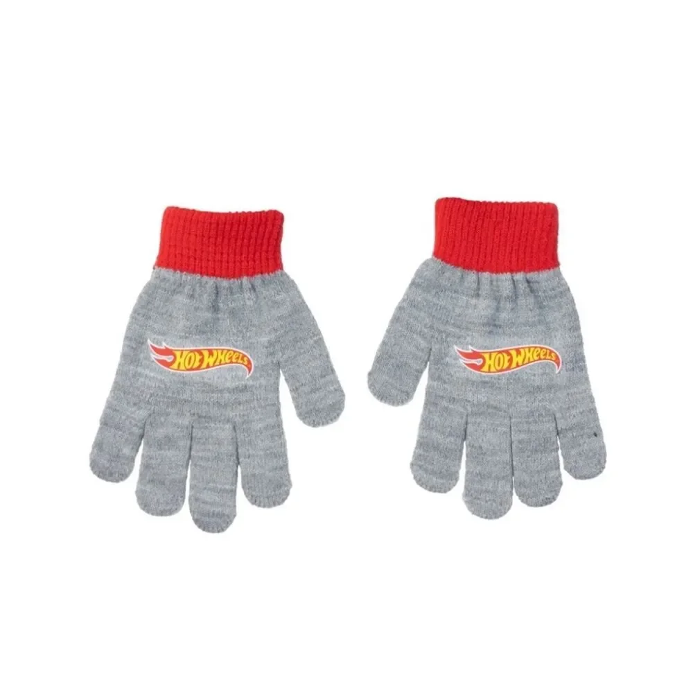 Hot Wheels Boys Beanie Hat & Glove Set